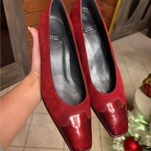 Stuart Weitzman Burgundy Heels